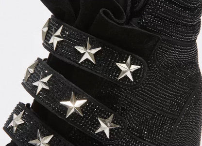 Rhinestone Platform Sneakers