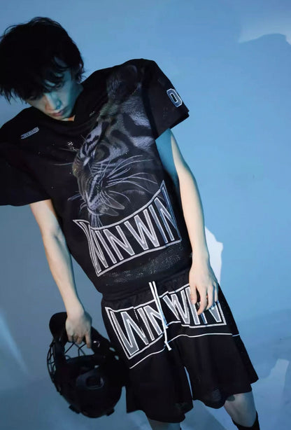 PCCVISION Black half pants