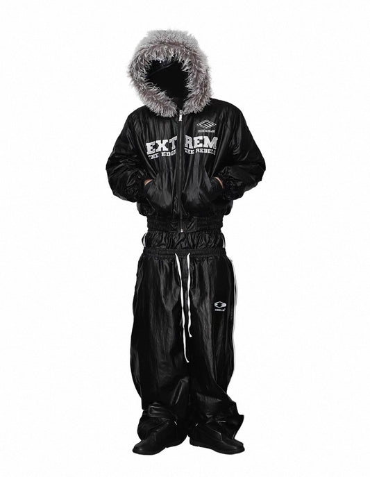 LOSECONTROLEDGE Double Waist Wide Pants