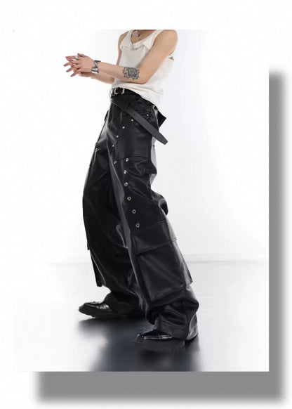ArguE CulturE PU Leather Studs Pants