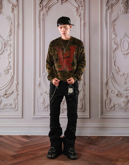 THEWET Studs Flare Pants