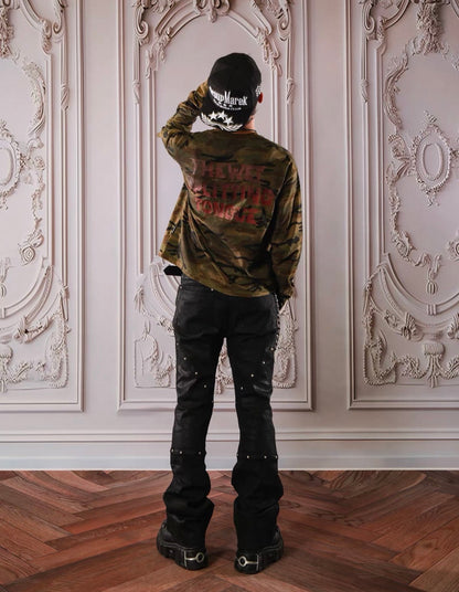 THEWET Studs Flare Pants