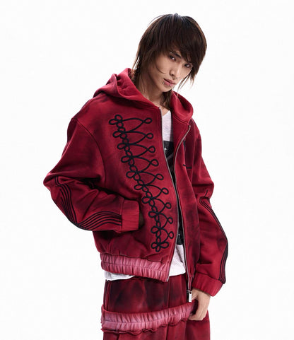 Oversized Track Jacket & Wide-Leg Pants Set