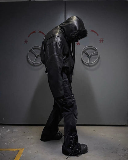 LOSECONTROLEDGE Reversible Bomber Jacket