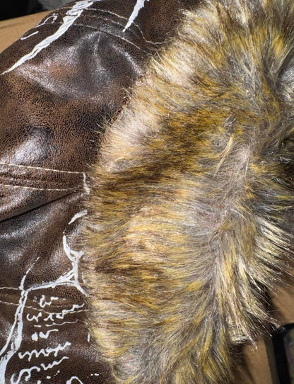 CAROL'S HERE PU Lether Flight Cap