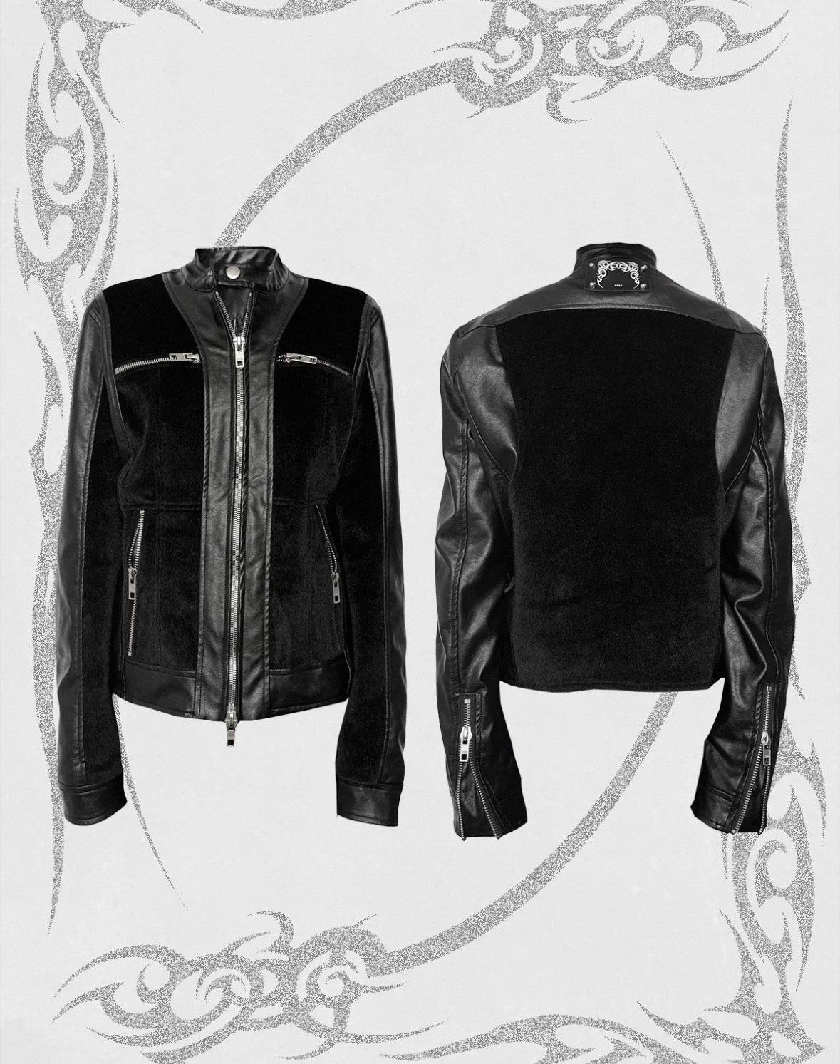 UCAN'TBELIKEME PU leather Far Jacket