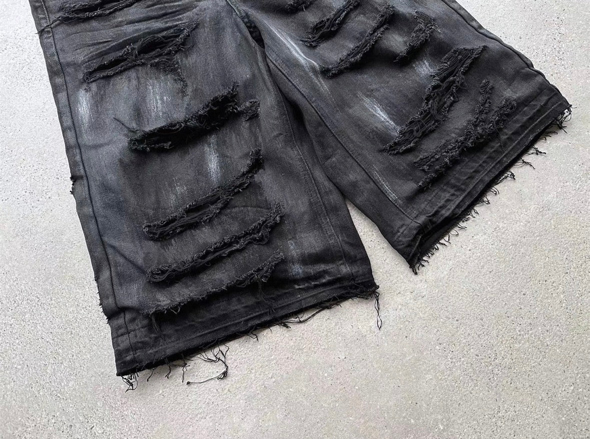 EVI GAZER Black half pants