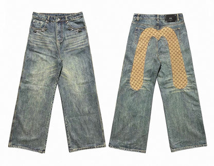 RYE CHASIN Monogram Denim Jeans