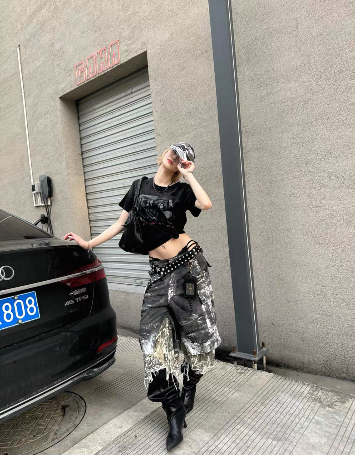 GOJOYJINNI Deathtroy Half Pants
