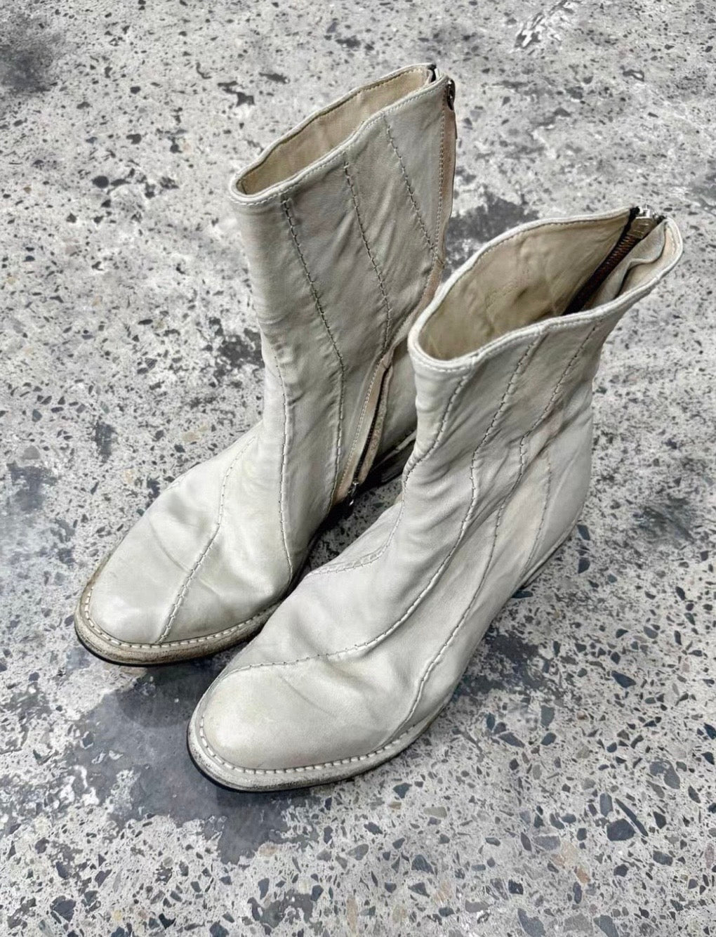 Vintage Leather Engineer Boots