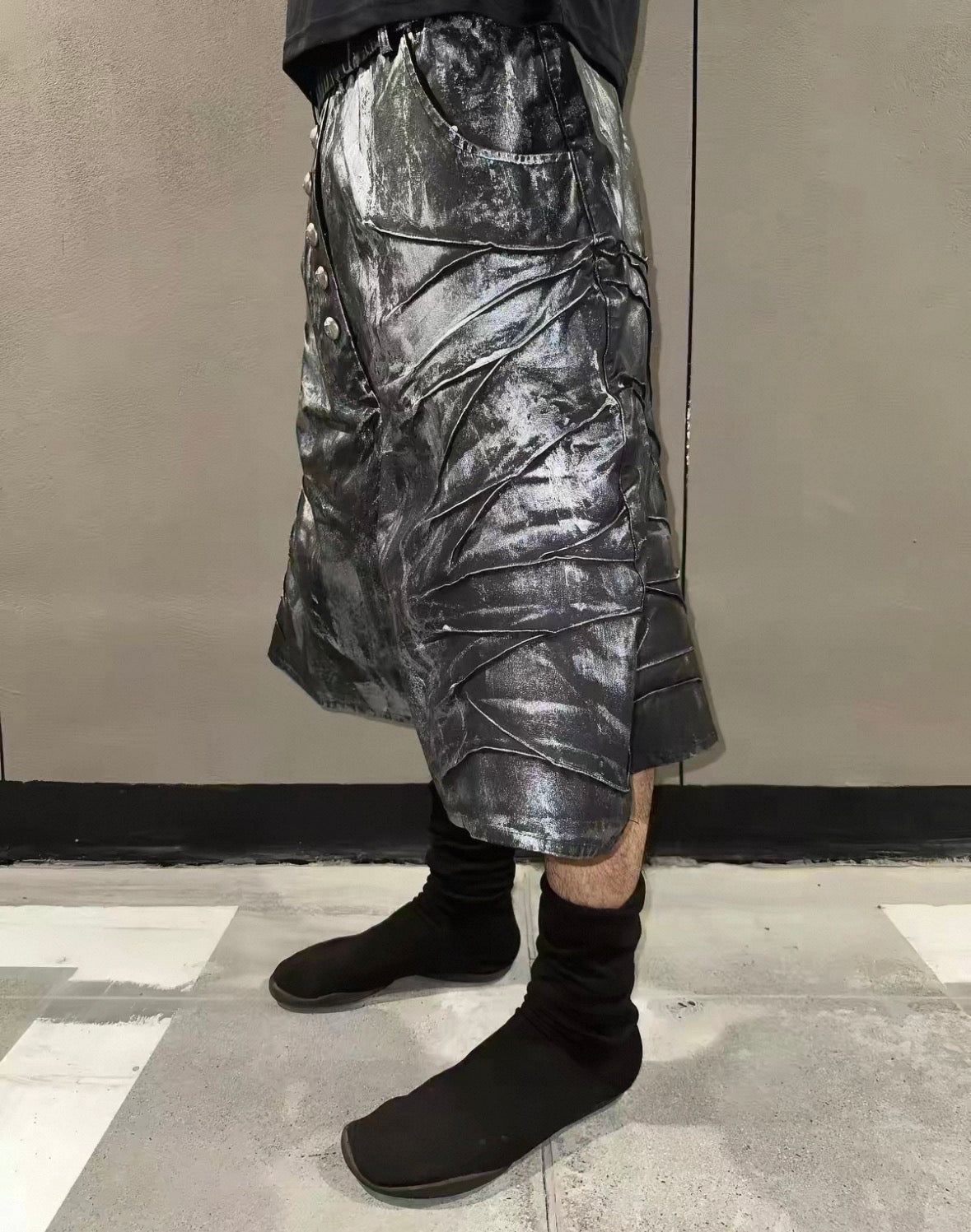 LELOSANGE x JAESTUDIOS Long Half pants