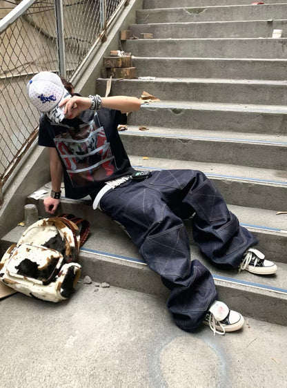 Royal Wing Denim Pants