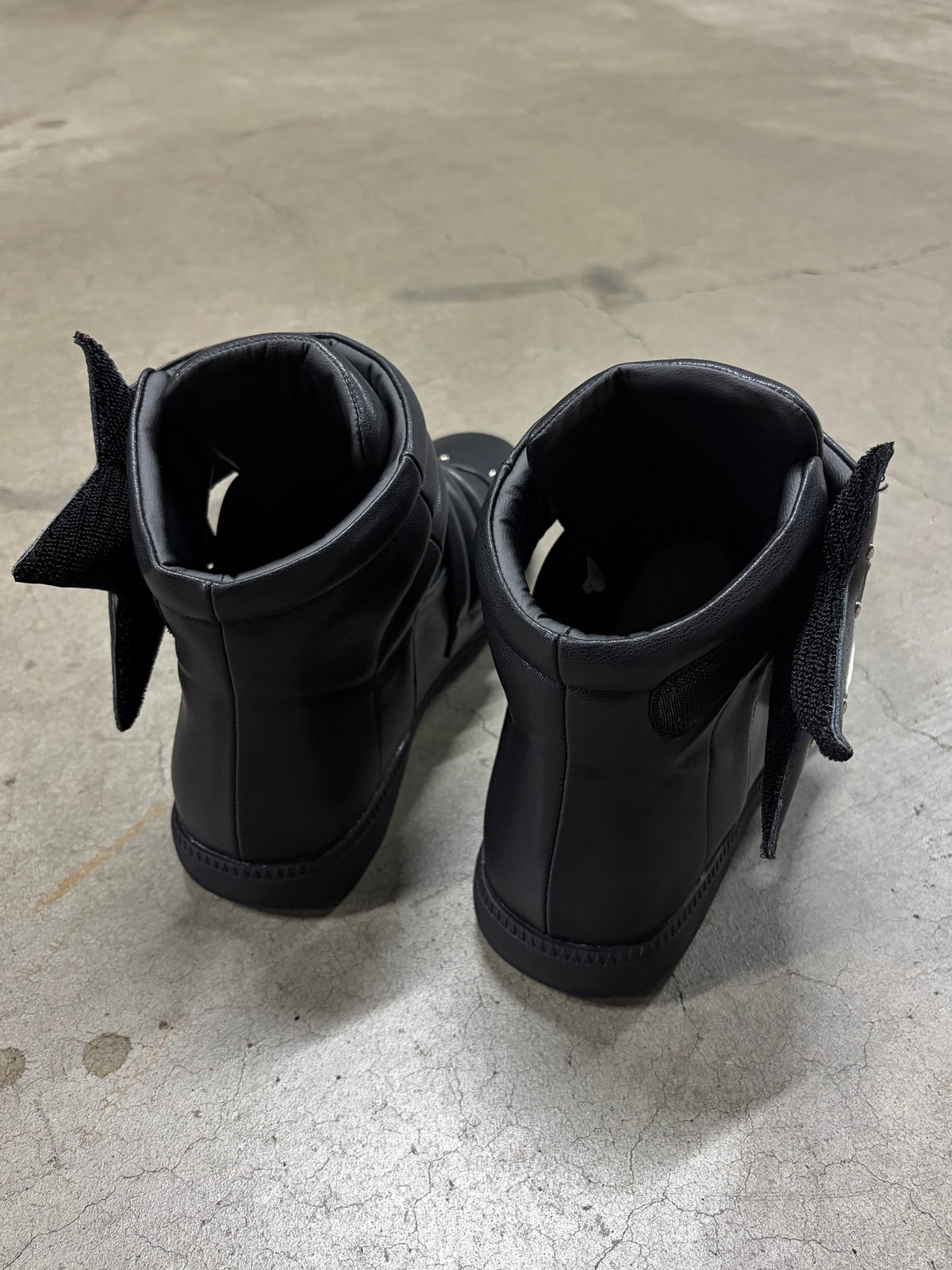 Studded Leather Platform Sneakers