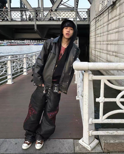 ROLLING MONEY Cross Stone Pants
