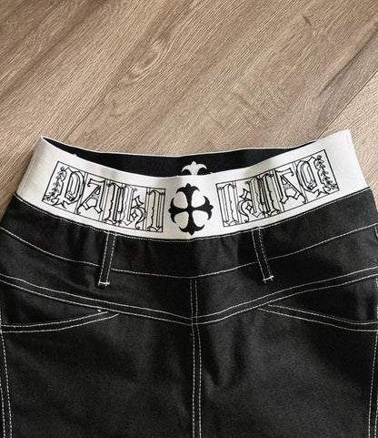 PAIKI Double Waist Half Pants