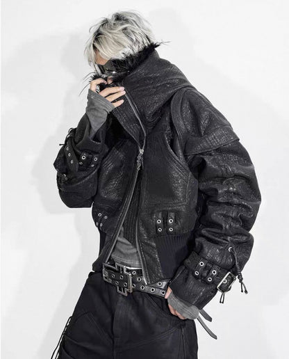 ATANOTHINGNESS Far Leather Jacket