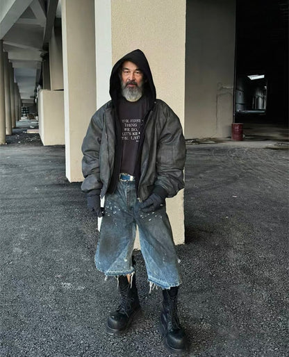 POP PROJECT Grunge Half Pants
