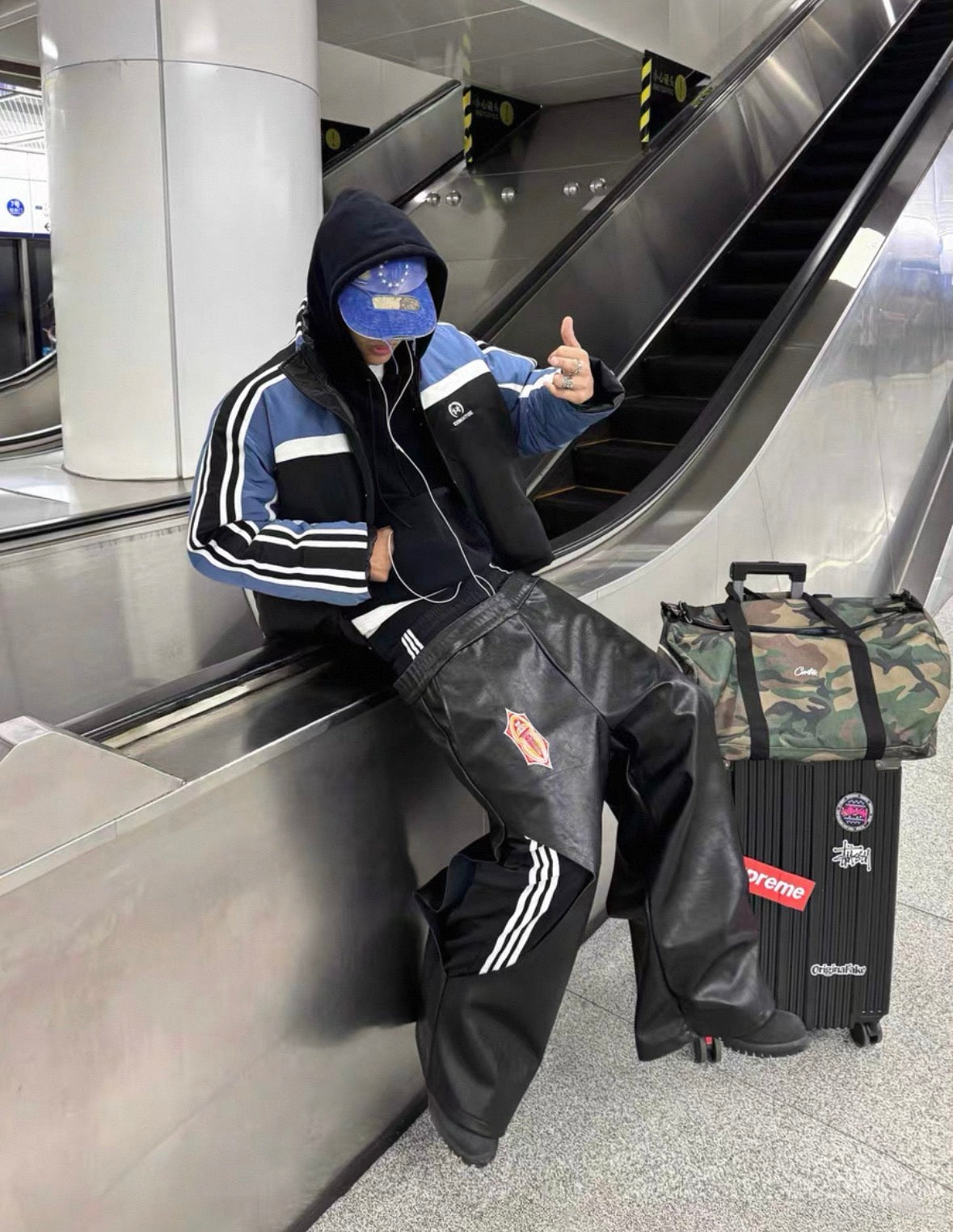 FOURTH3EX Double Waist PU Leather Pants – SELFISH