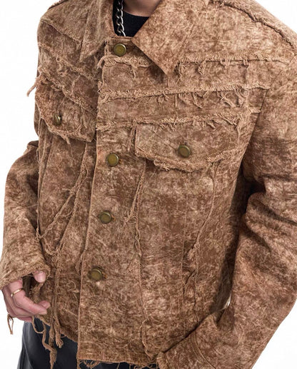STARTEXCEEDEND Wasteland Distressed Jacket