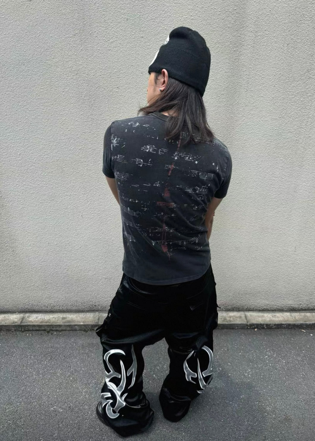 99CLUB Wax leather Pants