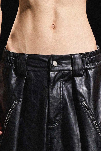 RELABEL PU leather Black Pants