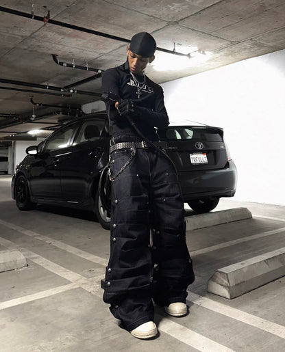 RYE CHASIN Studs Denim Pants