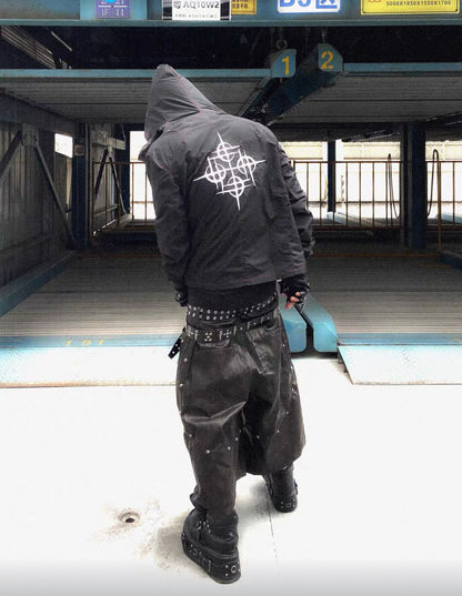 LOSECONTROLEDGE PU  Leather Half Pants