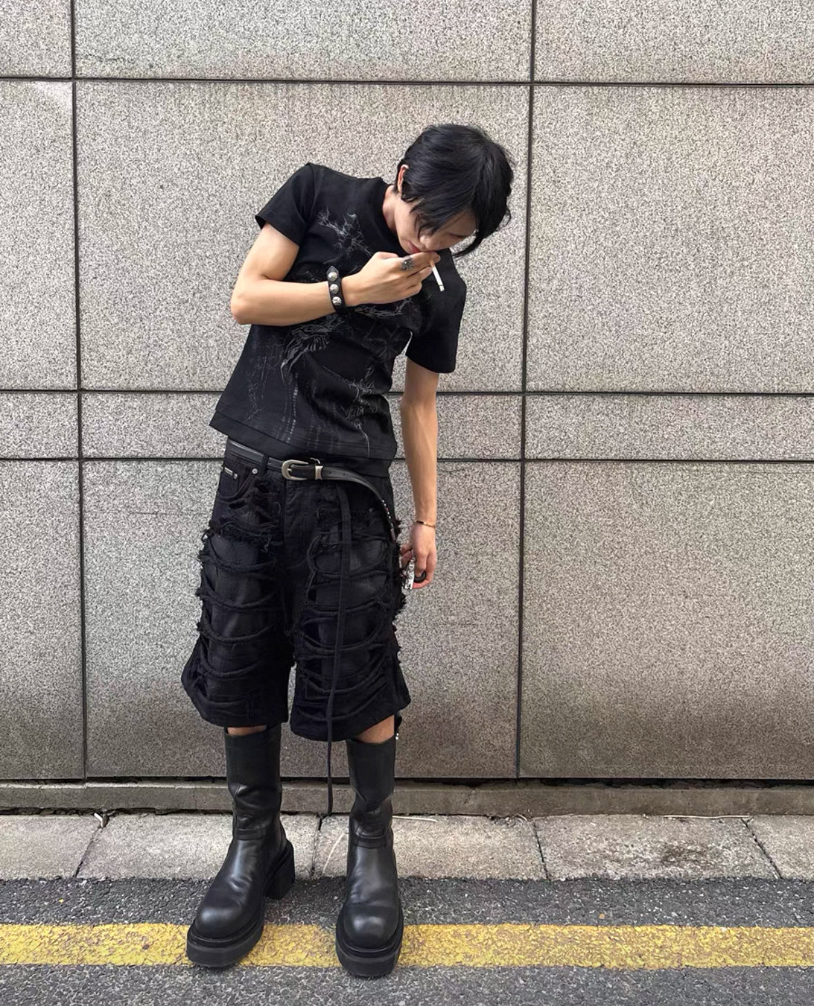 EPOWER Damage Half Pants
