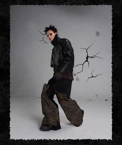 FLYERRER PU Leather Jacket