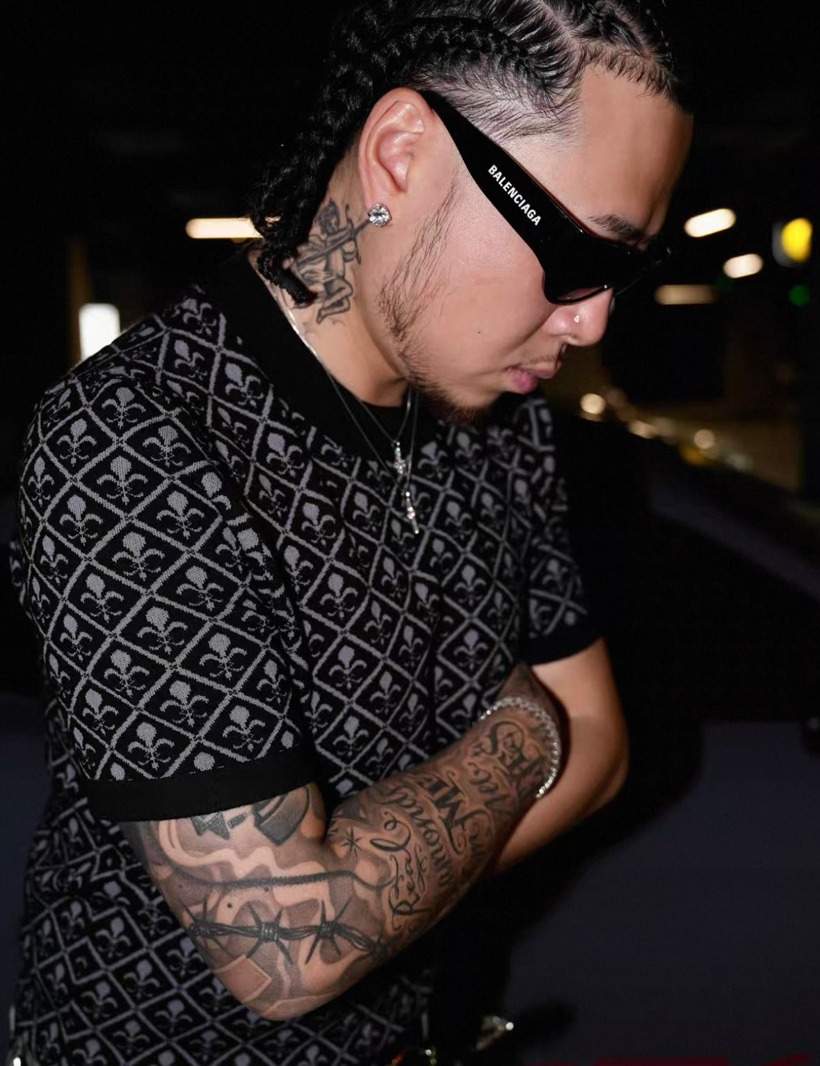 SICK IT RAIN Jacquard Paisley Slim Fit Knit