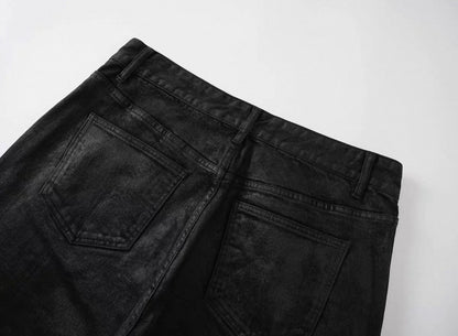 REBELWAVE Studs denim flare pants