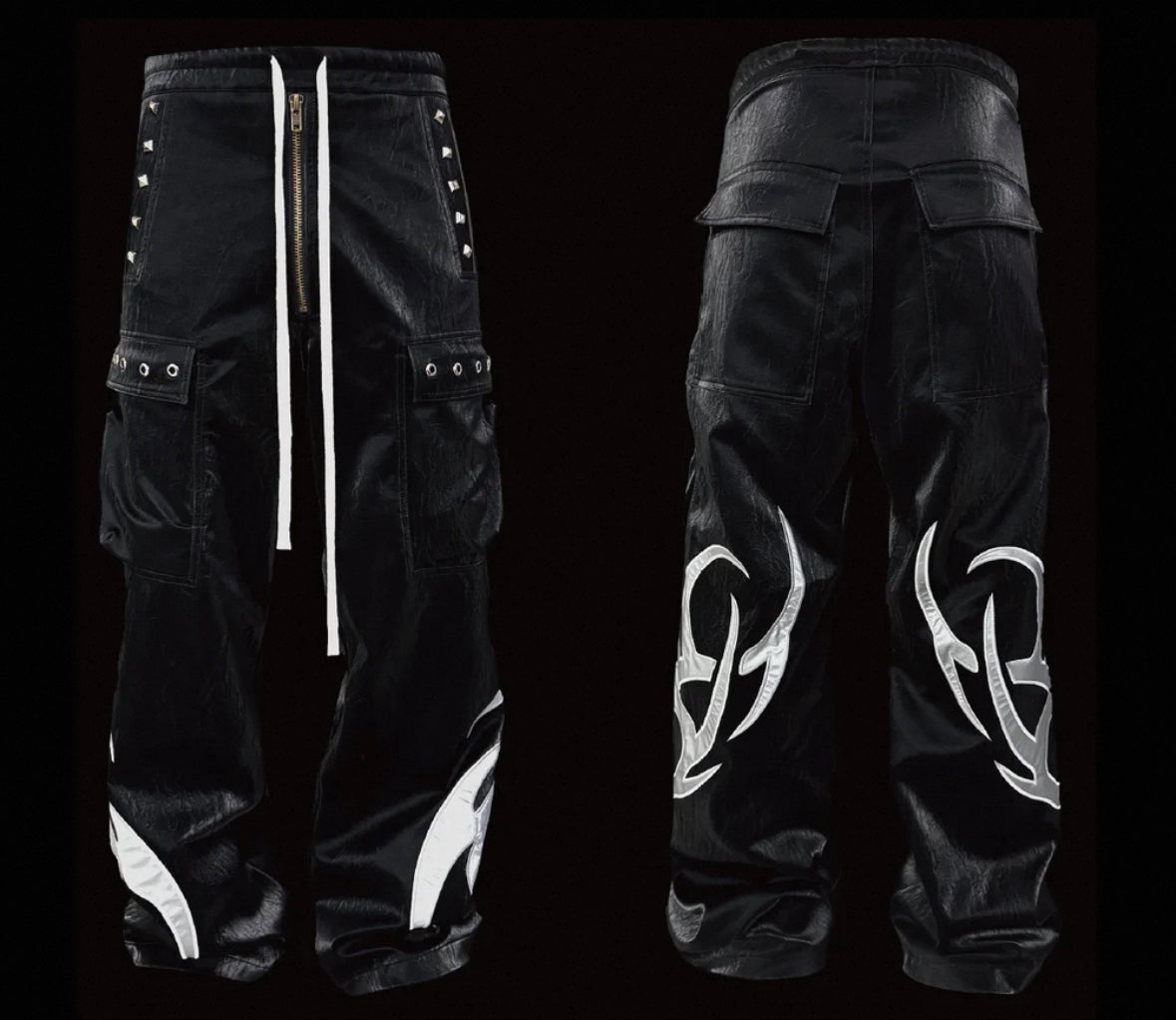 99CLUB Wax leather Pants