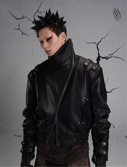 FLYERRER PU Leather Jacket