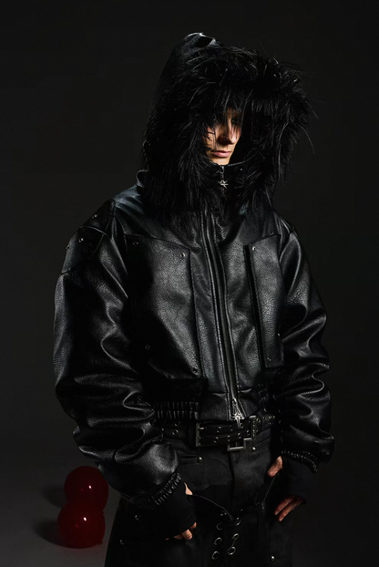 DARKRTPTS Far Hoodie Bomber Jacket