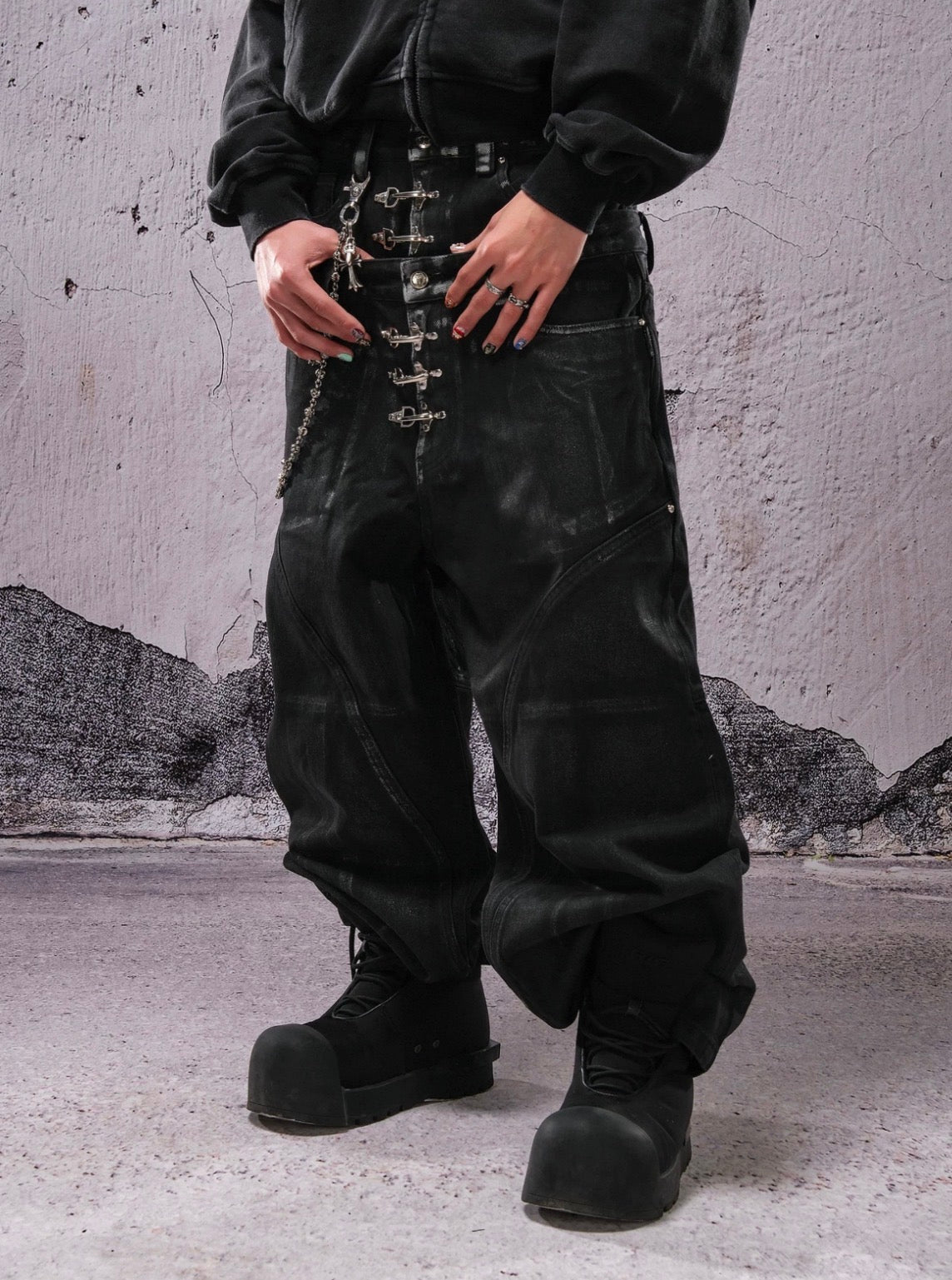 THEWET Double Waist Pants