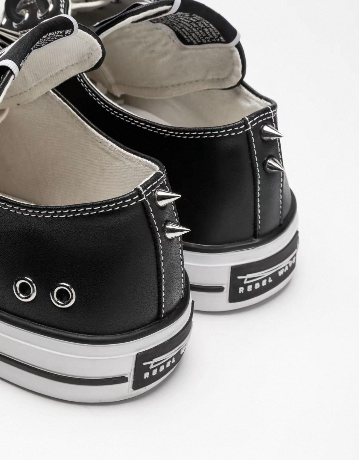 Cross Rivet Platform Sneakers