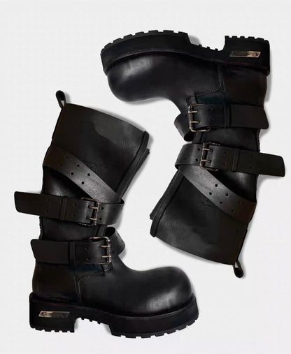 SELFISH SELECT PU Lether Long Boots