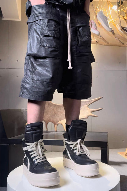 SELFISH SELECT PU leather half pants