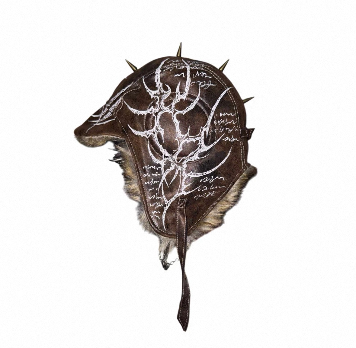 CAROL'S HERE PU Lether Flight Cap