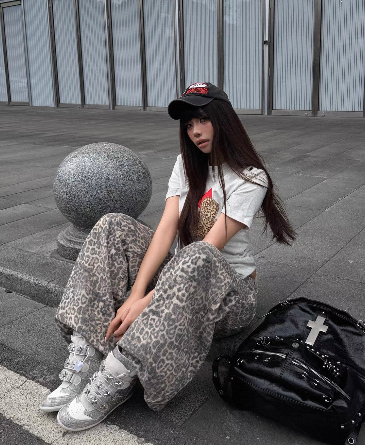 Rhinestone Platform Sneakers