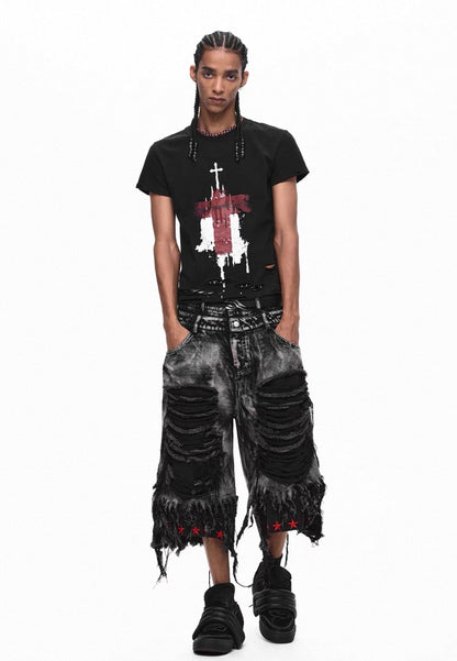 STARTEXCEEDEND Destroy Half Pants