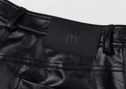 SGWCULT Studs PU leather Pants