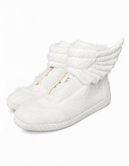 Wing Rhinestone Platform Sneakers