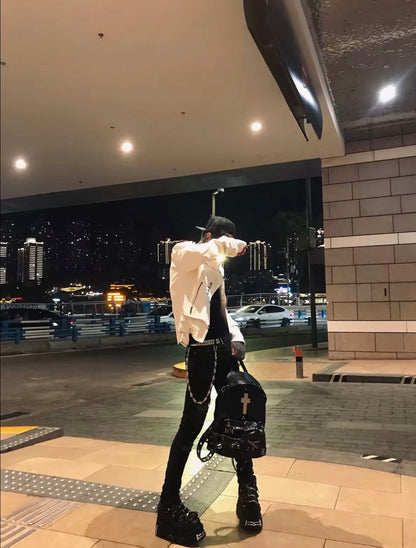 Silver Moon Rider Leather Jacket