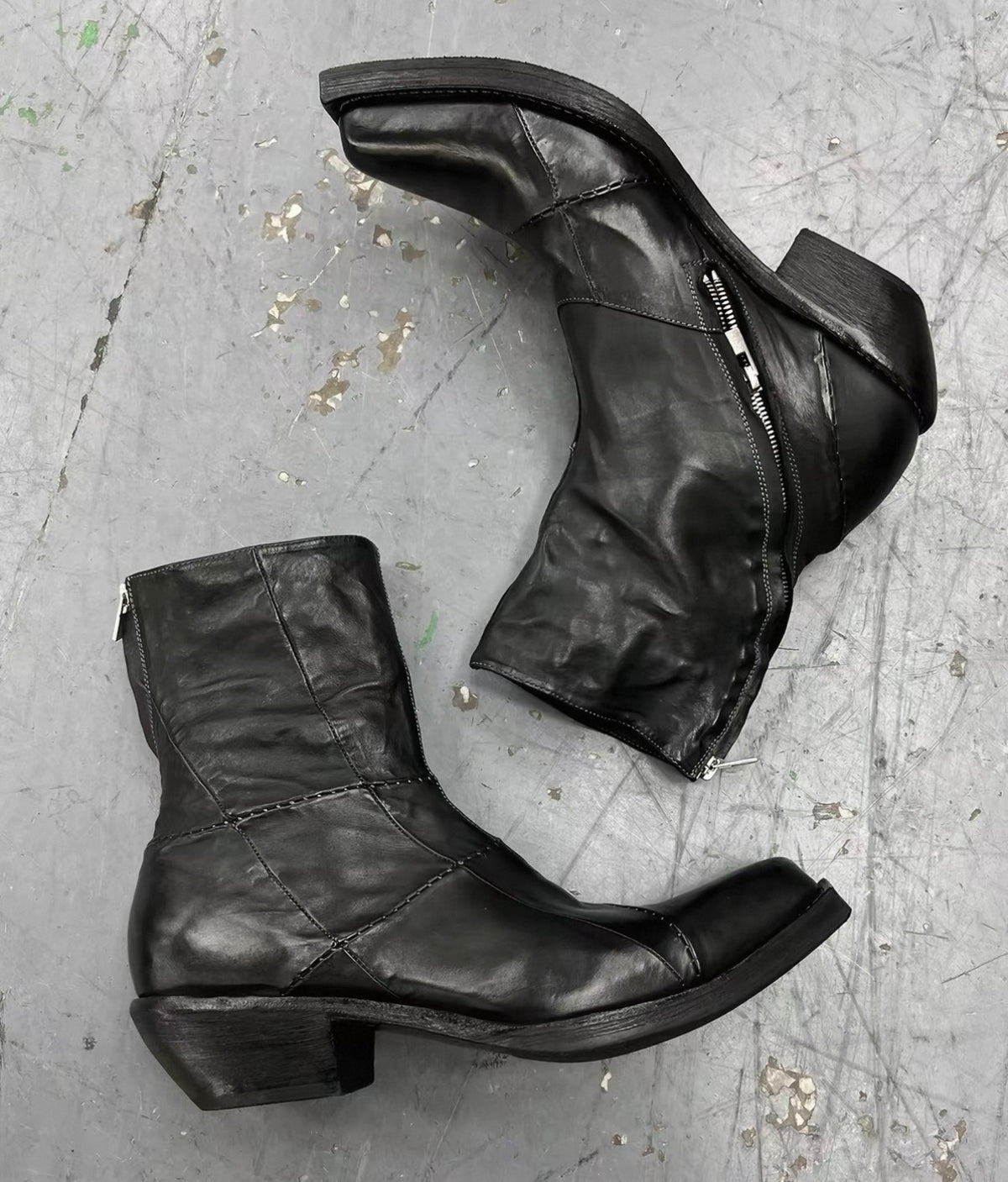 Leather Engineer Boots
