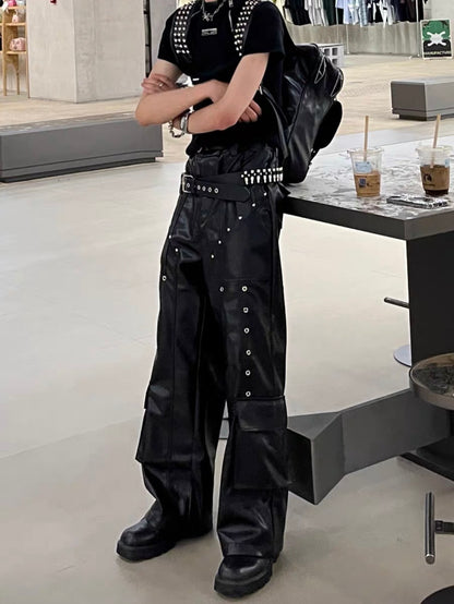 ArguE CulturE PU Leather Studs Pants