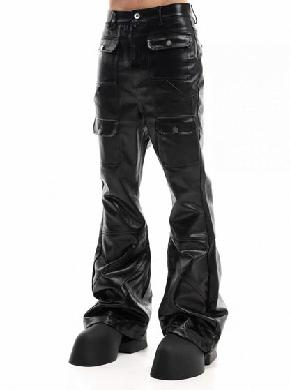 SCD CROWD PU Leather Slim Fit Pants