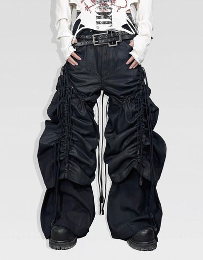ATANOTHINGNESS Dark Baggy Denim Pants