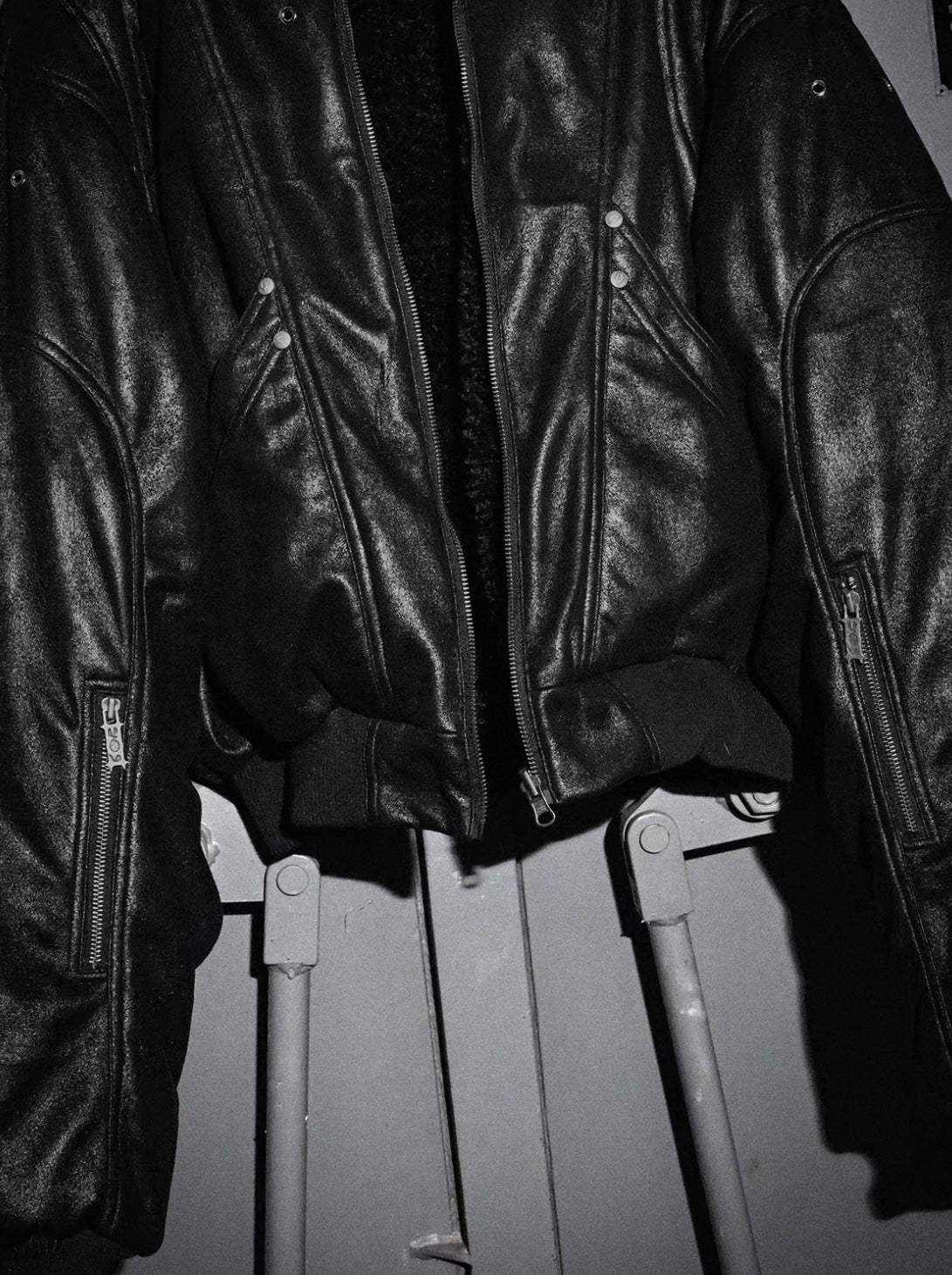 LOSECONTROLEDGE Reversible Bomber Jacket