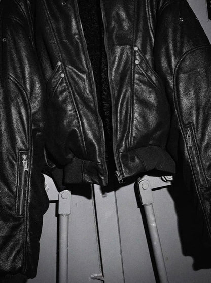 LOSECONTROLEDGE Reversible Bomber Jacket